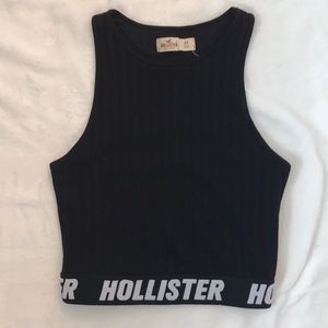 Hollister Logo Crop Top Tank Top